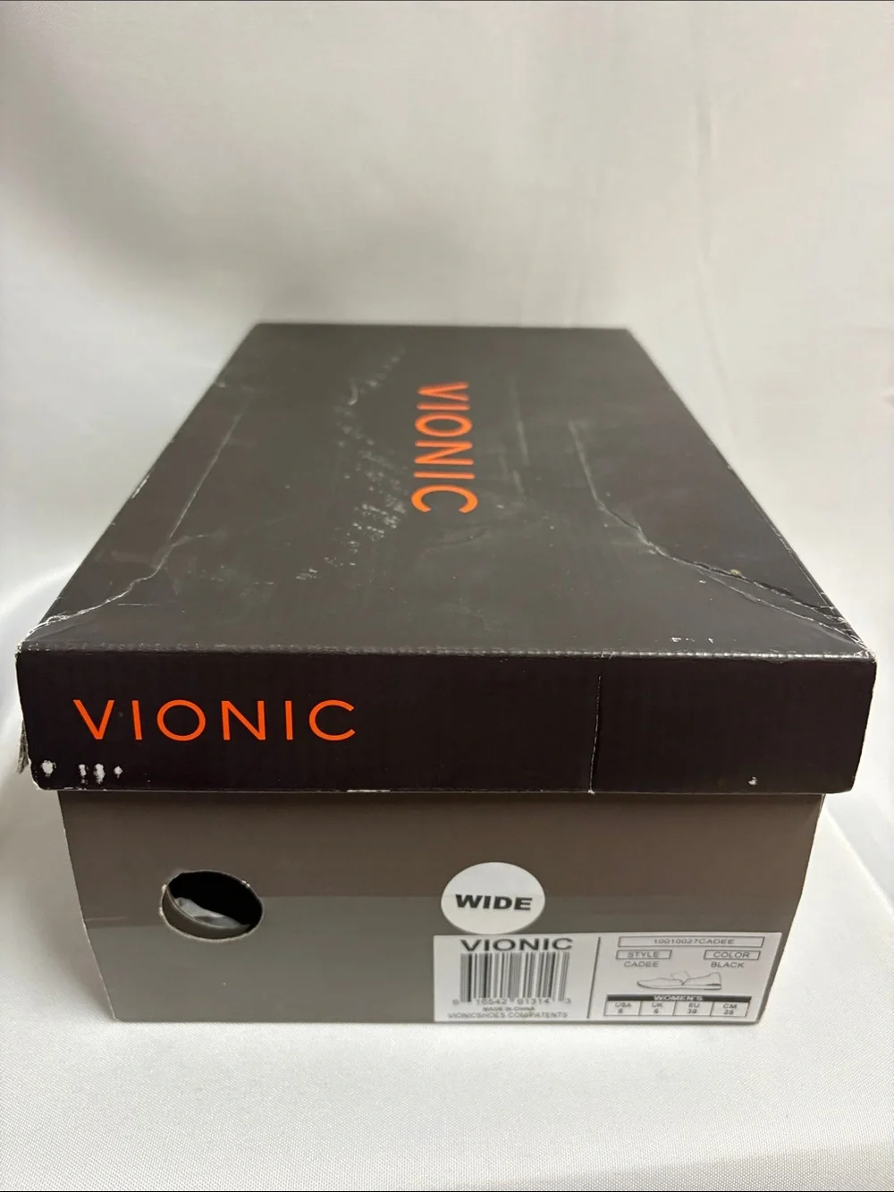 Vionic Cadee Leather Slip-on Mary Jane Shoe Sneaker Black Size 8 Wide NEW